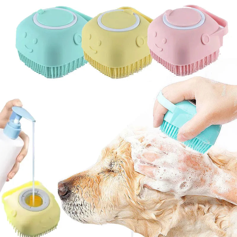 Bathroom Puppy Big Dog Cat Bath Massage Gloves