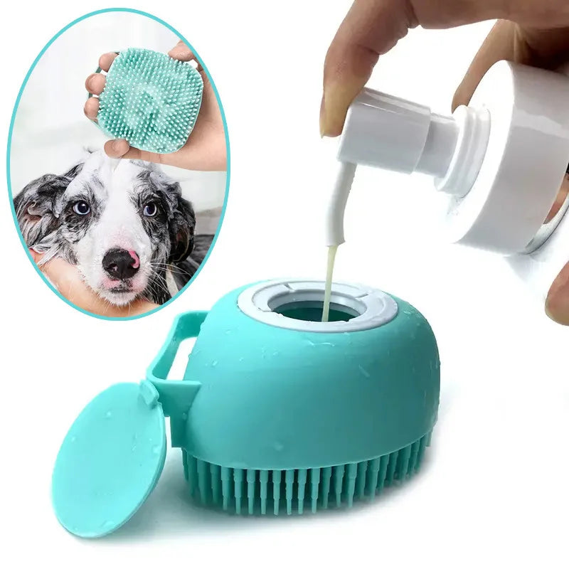 Bathroom Puppy Big Dog Cat Bath Massage Gloves